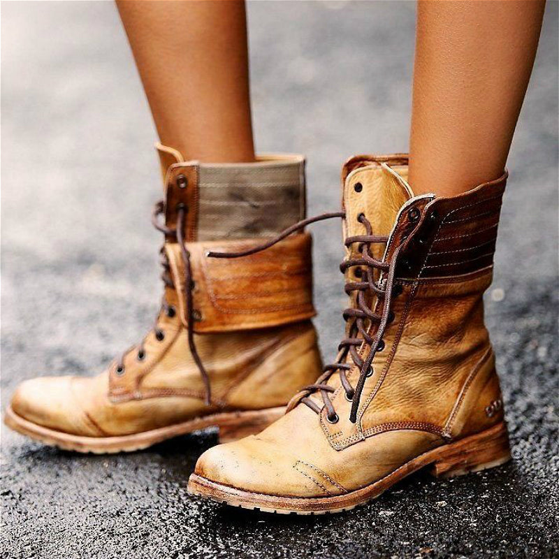 Vintage lace up hot sale boots womens