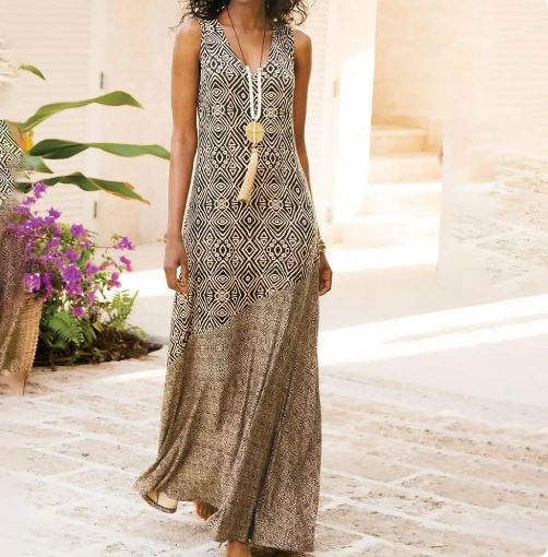 BoHo Style long dress for 2023