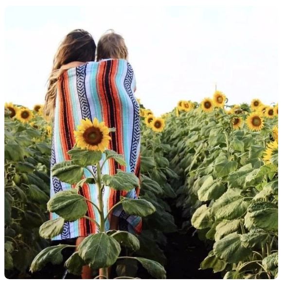 Bohemian Rainbow Blanket