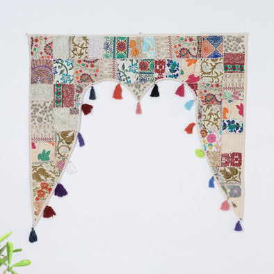 Khambadiya Patchwork Cotton Toran/Door Hanging, Rajasthan India