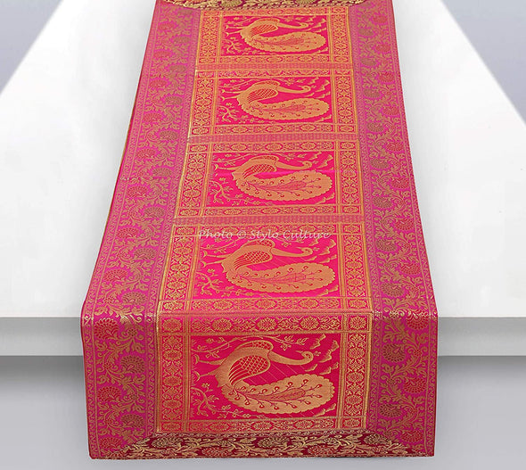 Benarasi Jacquard/Silk Brocade Table Runner