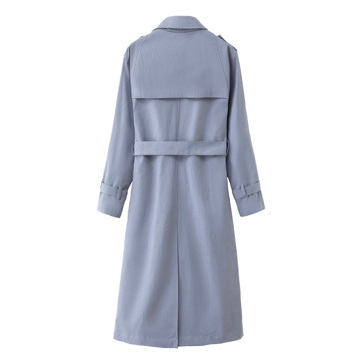 Trench Coat With Double-Breasted Styling - Fits Loosely – Caravan Maya