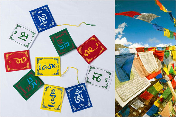 Tibetan /Buddhist Prayer Flags. Himalayas, India